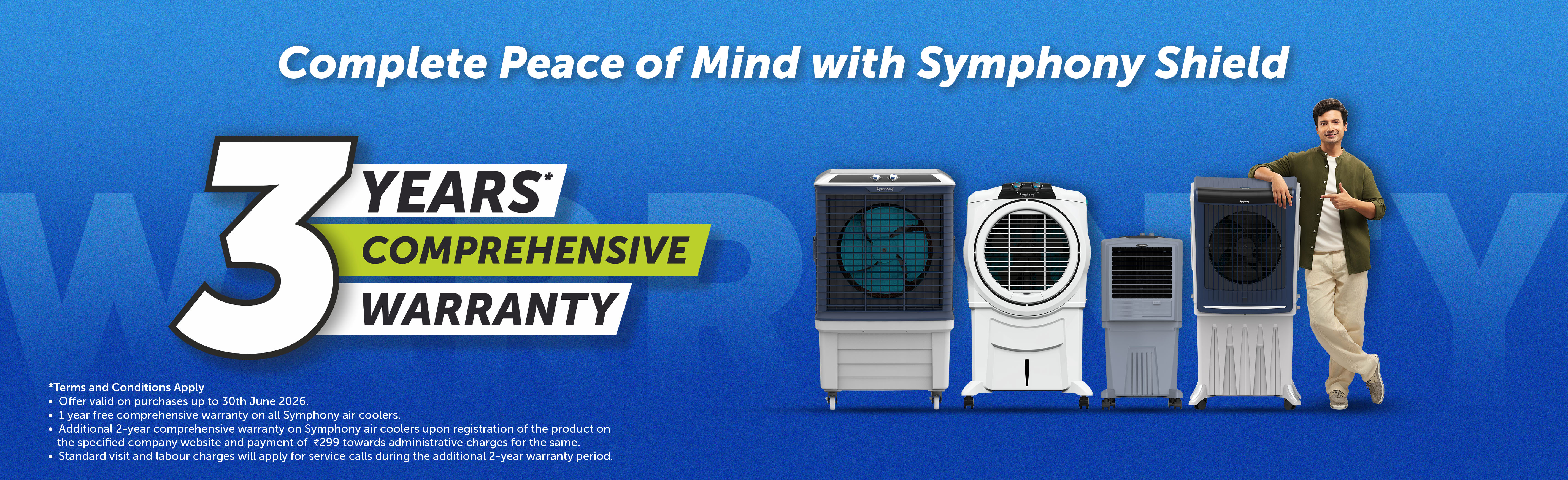 Symphony Shield promotional warranty banner 2